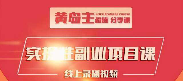 黄岛主实操性小红书副业项目，教你快速起号并出号，万粉单价1000左右-创业资源网