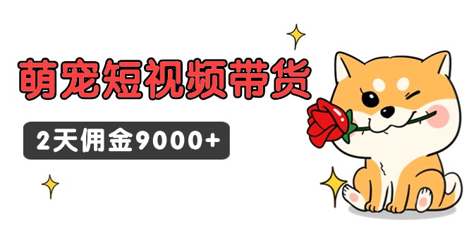 东哲日记·萌宝短视频卖货，2天提成9000-创业资源网