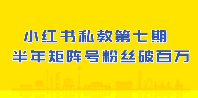 (10650期）小红书的-私人教练第七期，小红书的90天增粉18w，1周增粉过万 大半年矩阵账号粉丝们破百万-创业资源网