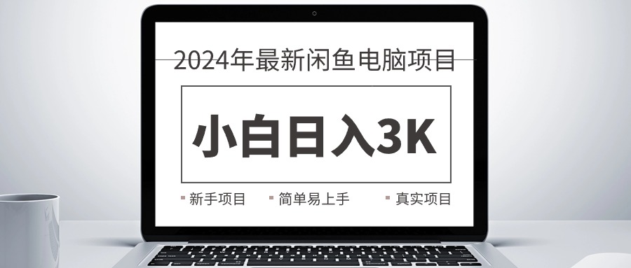 2024全新淘宝闲鱼计算机新项目，新手入门日入3K ，最真实项目化教学-创业资源网