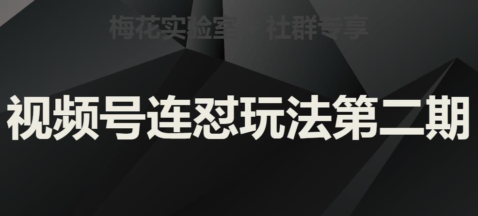 红梅花试验室社群营销微信视频号连怼游戏玩法第二期，实际操作解读全过程-创业资源网