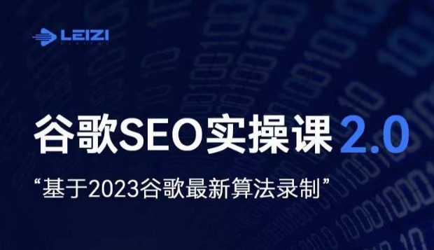 雷子·谷歌搜索SEO 2.0实战演练课，自建站外贸询盘随意必不可少，根据2023谷歌搜索全新优化算法拍摄-创业资源网