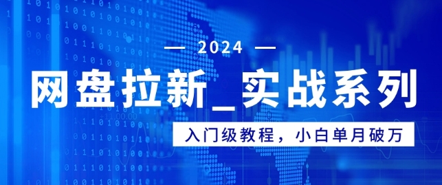 网盘拉新_实战系列，入门级教程，小白单月破万-创业资源网