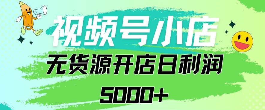 视频号无货源小店从0到1日订单量千单以上纯利润稳稳5000+【揭秘】-创业资源网