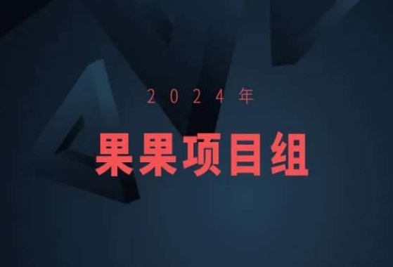 2024年果果项目组项目合集-果果最新项目-创业资源网