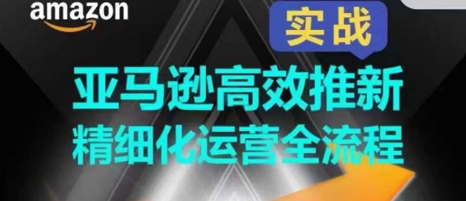 亚马逊平台高效率上新精细化营销全过程，多方位、快速拉升商品排行和销量!-创业资源网