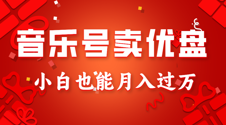 音乐号卖u盘，AE制做100%原创短视频，新手也可以月入了万-创业资源网