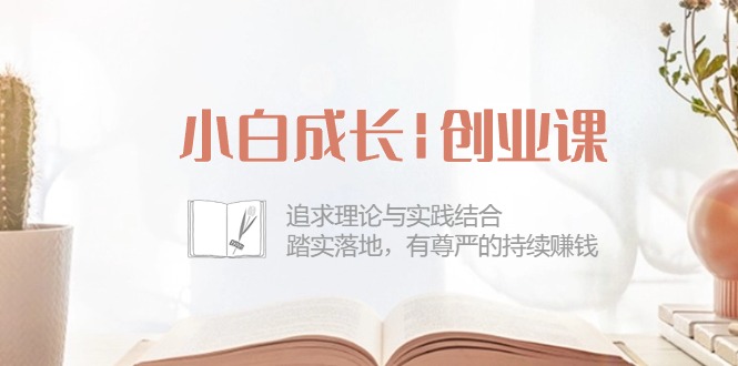 新手发展创业课：追寻理论和实际融合，安稳落地式，有自尊心的不断挣钱-创业资源网