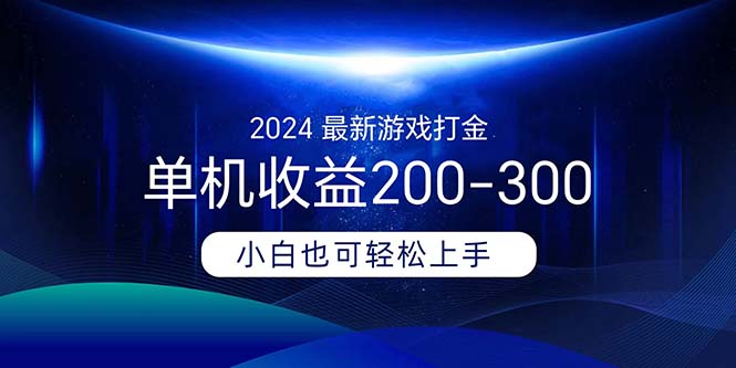 2024全新游戏打金单机版盈利200-300-创业资源网