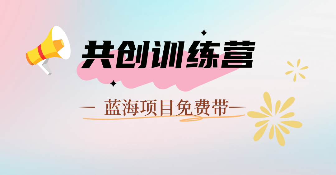 【24.03更新】九个蓝海项目上线，拉满执行力，24年直接起飞，训练营免费带-创业资源网