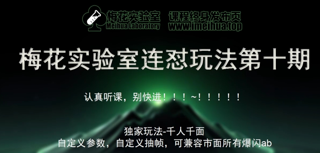 红梅花试验室社群营销特享课视频号连怼游戏玩法第十期课程内容 第二部分-FF小助手全新升级高自由度全能爆闪AB解决-创业资源网