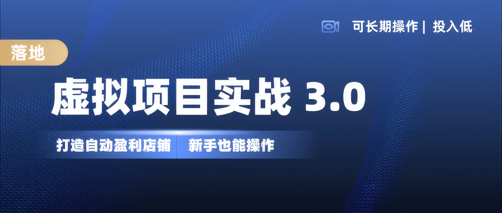 虚拟资源项目实际操作落地式 3.0,初学者快速上手，品类月入1W-创业资源网