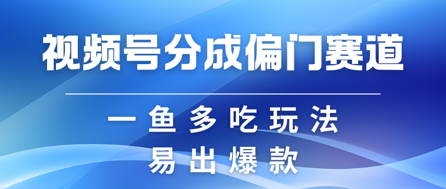 视频号创作者分成计划偏门类目，容易爆流，实拍内容简单易做-创业资源网