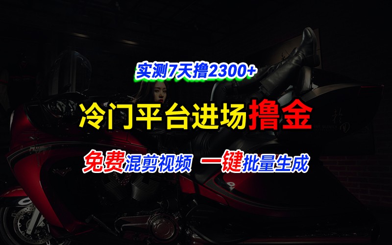 全新升级小众服务平台vivo短视频，迅速完全免费入场搞米，根据混剪视频一键批量生成，评测7天撸2300-创业资源网