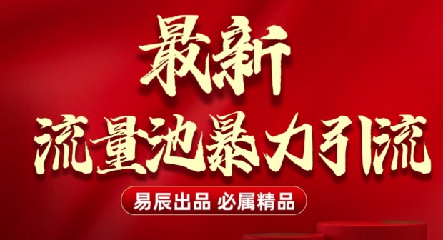 最新“流量池”无门槛暴力引流(全网首发)日引500+-创业资源网