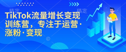 TikTok流量增长转现夏令营，致力于经营·增粉·转现-创业资源网