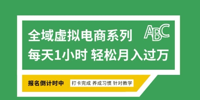全域虚拟电商变现系列，通过平台出售虚拟电商产品从而获利-创业资源网
