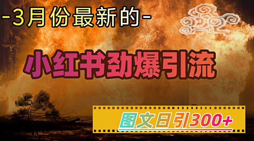 小红书的超劲爆引流方法方式，图文并茂日引300 轻轻松松转现1W-创业资源网