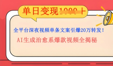 全网平台深夜文案新蓝海：DeepSeek形成上百万播放率经典话语，治愈系动漫具体内容增粉速度更快4倍-创业资源网