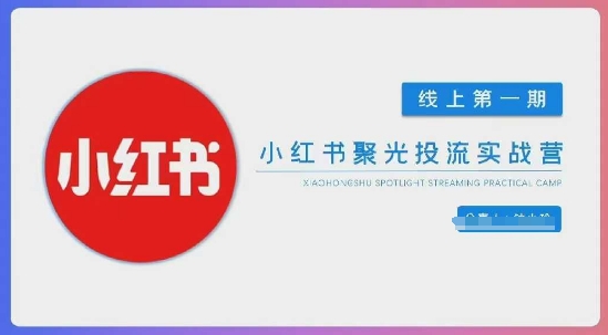 小红书的聚光镜陪跑第一期，教大家从0到1轻松玩小红书的聚光镜投流，构建小红书的付钱投流精英团队，更快地见到效果-创业资源网