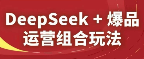 DeepSeek 爆款经营组成游戏玩法，2025淘宝精品课程-创业资源网