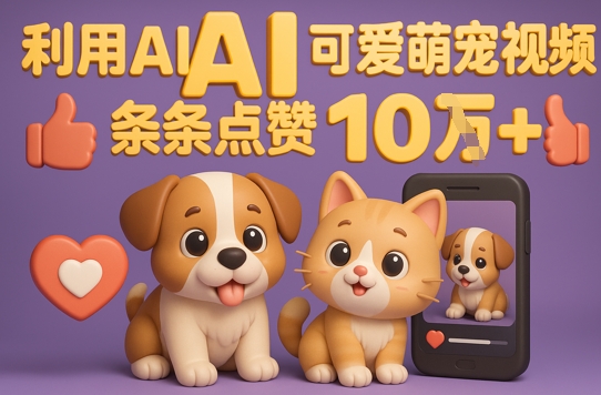 能骗得全面的AI萌宠视频制做攻略大全：从0到 2W粉的爆款登陆密码-创业资源网