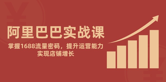 阿里实战演练课：把握1688总流量登陆密码，提高经营能力，完成店面提高-创业资源网