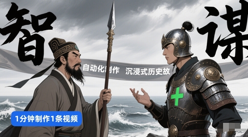 钮扣工作流引擎一键生成沉浸式体验历史典故，一天任务量，3min解决-创业资源网