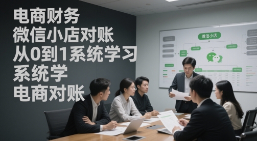 电商财务微小店查账，从0到1系统软件学习电商查账-创业资源网