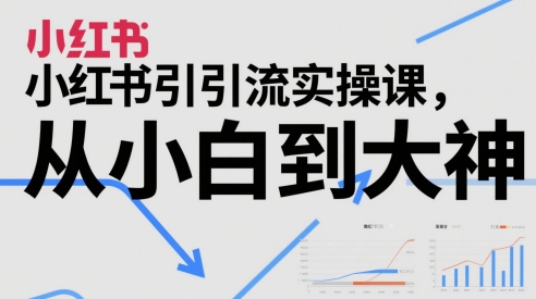 小红书引流实操课，从小白到高手-创业资源网