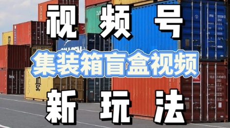 视频号新玩法，利用老外开集装箱盲盒视频，挣分成计划收益，月入过W，新手小白轻松上手-创业资源网