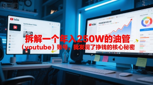 付费文章：拆解一个年入250W的油管账号，我发现了挣钱的核心秘密-创业资源网
