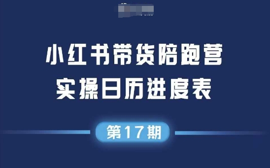 小红书第17期带货陪跑营，不囤货，无不直播，无不投流，通过选品+笔记内容+测品+笔记铺量+矩阵运营打爆款-创业资源网