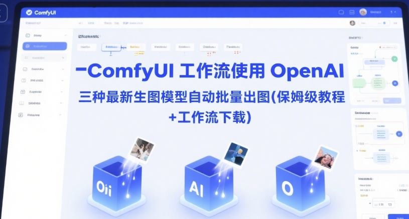 ComfyUI 工作流使用 OpenAI 三种最新生图模型自动批量出图(保姆级教程+工作流下载)-创业资源网