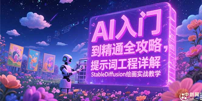 AI入门到精通全攻略，提示词工程详解，StableDiffusion绘画实战教学-创业资源网