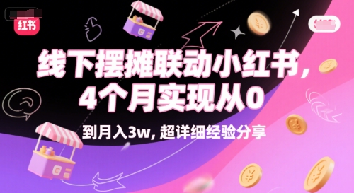 线下摆摊联动小红书，4 个月实现从 0 到月入3w，超详细经验分享-创业资源网