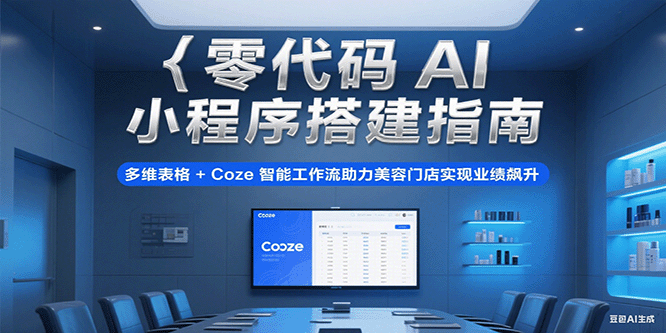 零代码AI小程序搭建指南，多维表格+Coze智能工作流助力美容门店实现业绩飙升-创业资源网