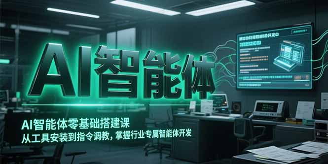 AI智能体零基础搭建课，从工具安装到指令调教，掌握行业专属智能体开发…-创业资源网