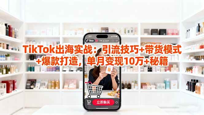 （16358期）「TikTok出海实战」引流技巧+带货模式+爆款打造，单月变现10万+秘籍-创业资源网