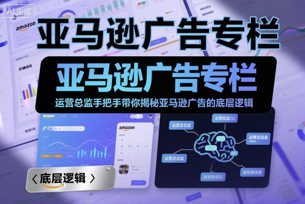 亚马逊广告专栏：运营总监手把手带你揭秘亚马逊广告的底层逻辑-创业资源网