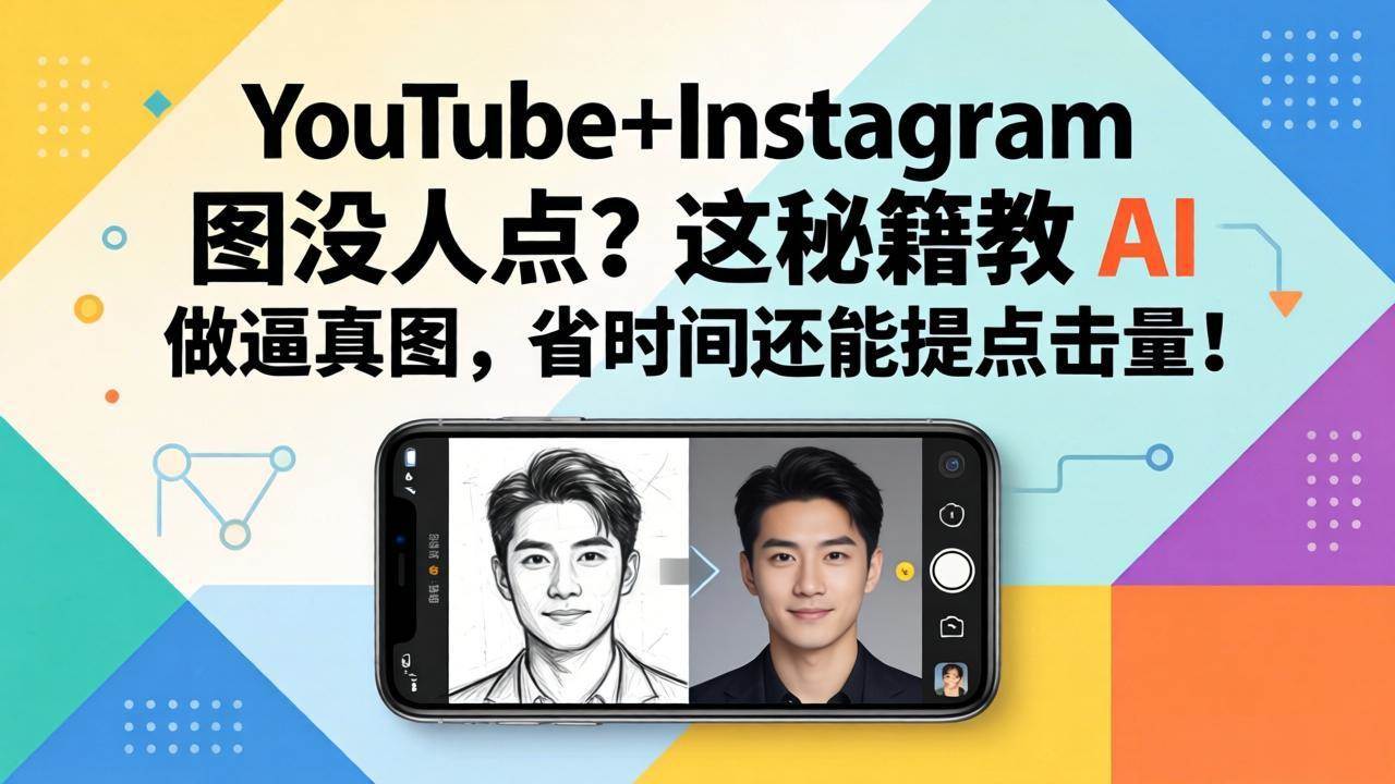 （17911期）YouTube+Instagram 图没人点？这秘籍教 AI 做逼真图，省时间还能提点击量-创业资源网