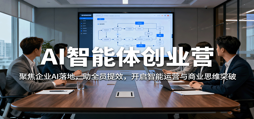 AI智能体创业营：聚焦企业AI落地，助全员提效，开启智能运营与商业思维突破-创业资源网