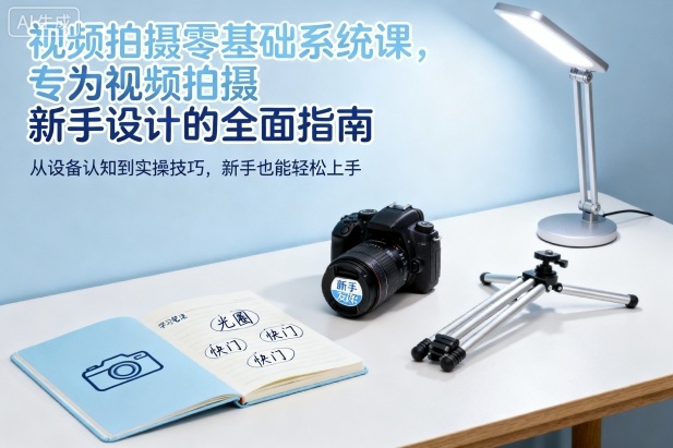 视频拍摄零基础系统课，专为视频拍摄新手设计的全面指南-创业资源网
