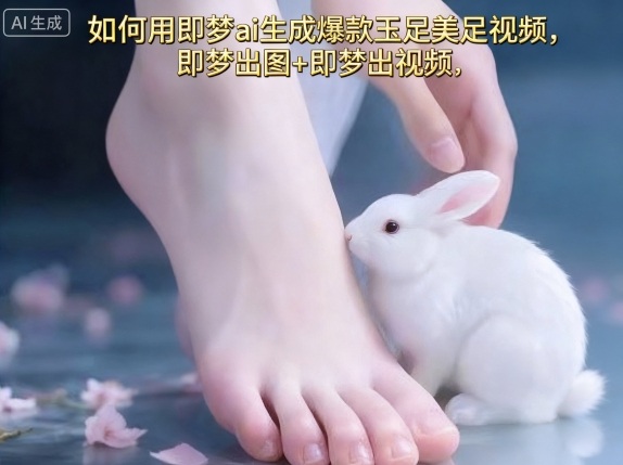 如何用即梦ai生成爆款玉足美足视频，即梦出图+即梦出视频，快速涨粉-创业资源网