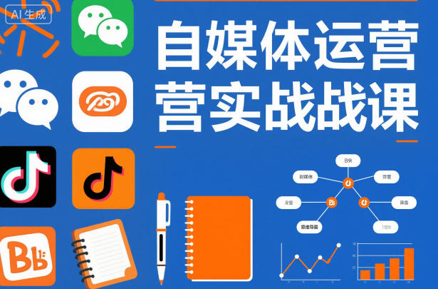 自媒体运营实战课，掌握一套系统的自媒体运营底层方法论，成为优秀的内容创作者-创业资源网