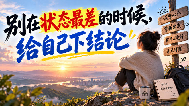 某公众号付费文章：别在状态最差的时候，给自己下结论-创业资源网