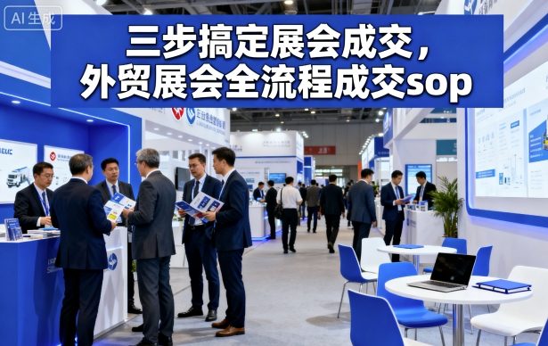 三步搞定展会成交，外贸展会全流程成交sop-创业资源网