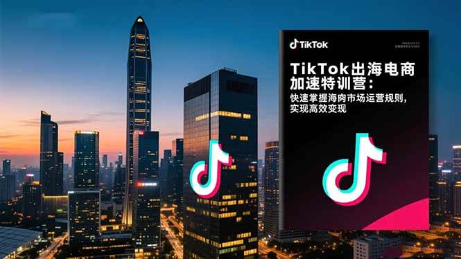 （16535期）TikTok出海电商加速特训营：快速掌握海外市场运营规则，实现高效变现-创业资源网