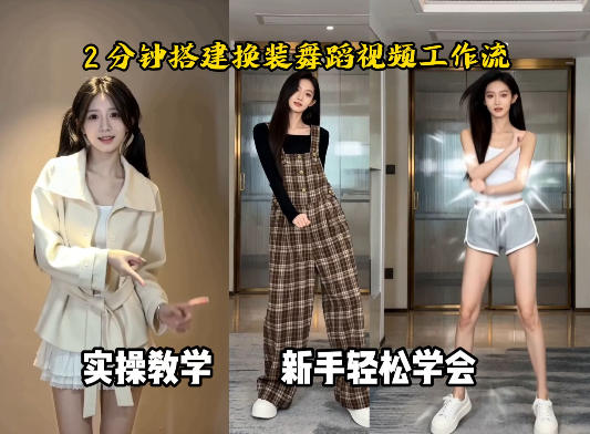 通过Coze工作流，制作《跳舞卡点换装视频》，两分钟制作完成，从0到1演示搭建过程-创业资源网