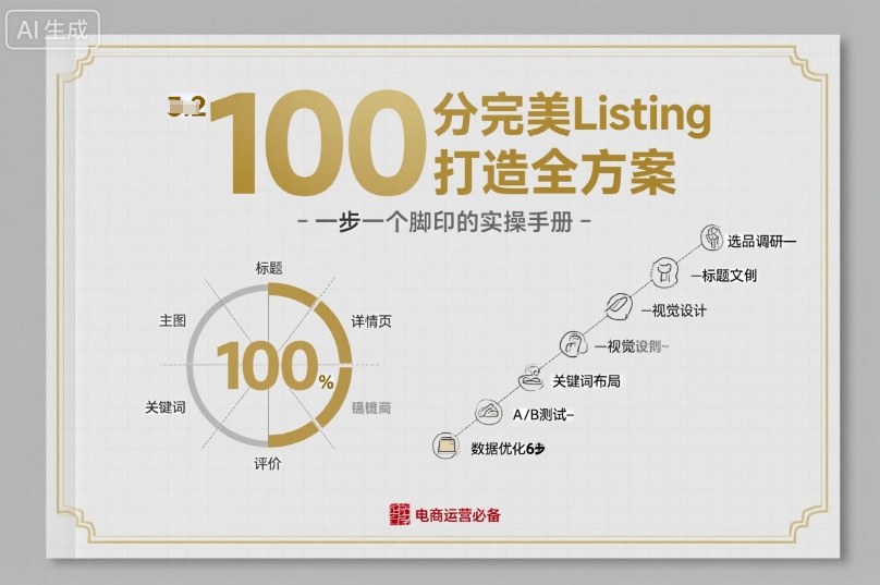 100分完美Listing打造全方案，想要完美listing必须是需要一步一个脚印的-创业资源网